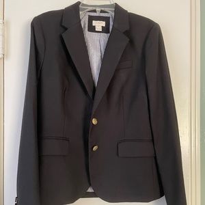 J.Crew Factory Women’s Original Schoolboy Blazer (Like-New)Black w/ Gold Buttons